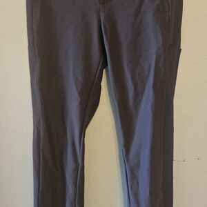 Athleta Stellar Trousers In Charcoal, Size 8